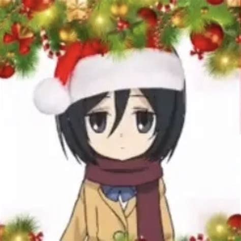 Mikasa Ackerman having a chill Christmas